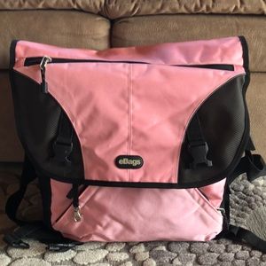 Pink messenger bag